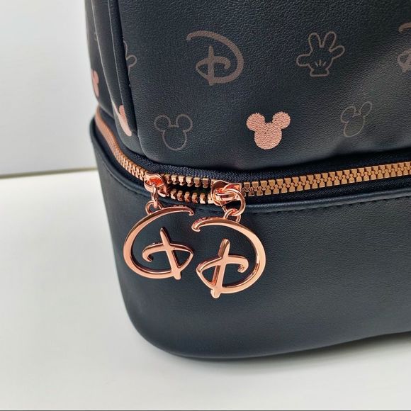 Disney Mickey Mouse Black/Rose Gold Weekender Travel bag - Picture 5 of 16